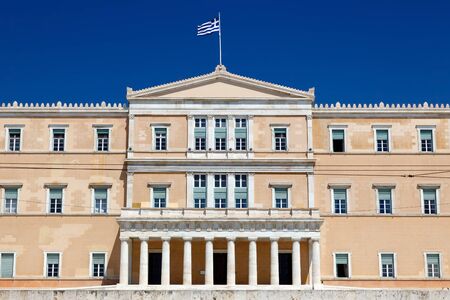 Greek parliament, Athensの写真素材