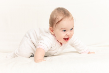Crawling babyの写真素材
