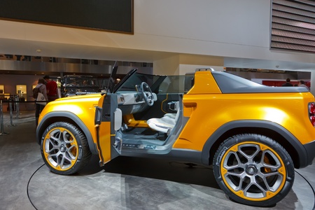 FRANKFURT - SEP 17: Land Rover DC100 Sport car shown at the 64th Internationale Automobil...