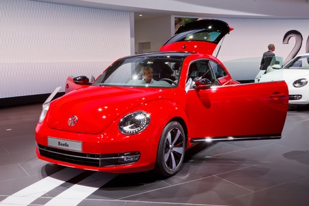 FRANKFURT - SEP 17: Volkswagen Beetle concept car shown at the 64th Internationale Automobil Ausstellung (IAA) on September 17, 2011 in Frankfurt, Germany. のeditorial素材