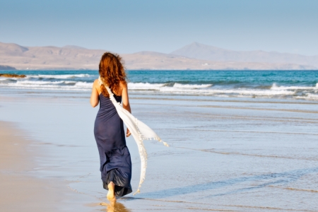 Young woman on the beach Young woman on the beach