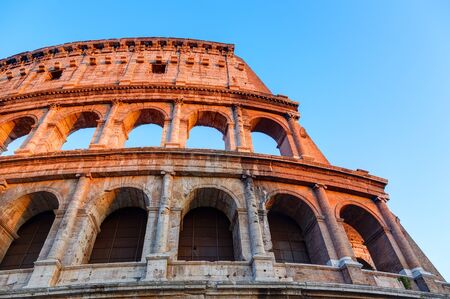 Colosseum at sunsetの写真素材