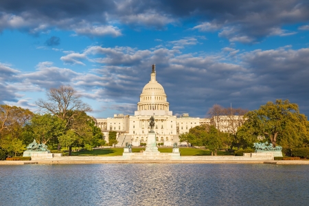 US Capitol at evening, Washington DCのeditorial素材