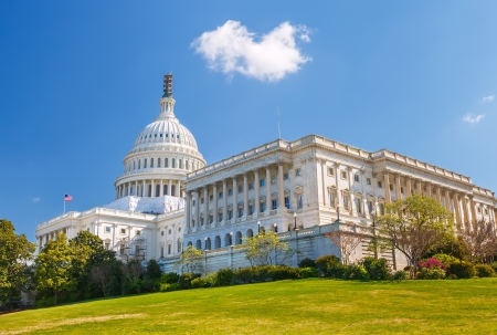 US Capitol at sunny day, Washington DCのeditorial素材
