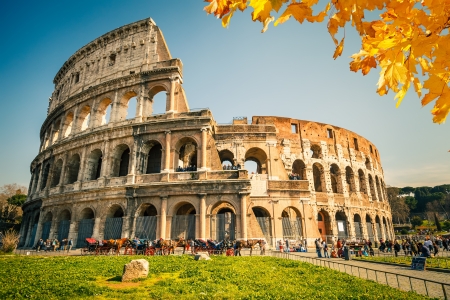 View on Colosseum in Rome, Italyのeditorial素材