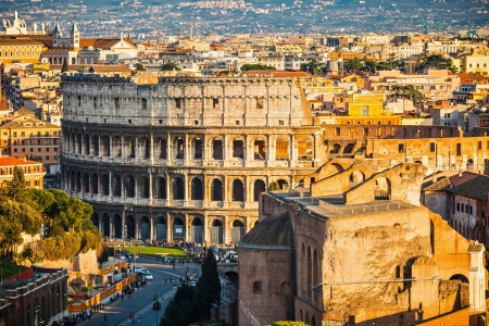 View on Colosseum in Rome, Italyのeditorial素材