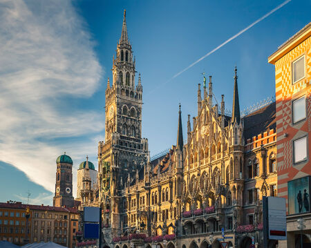 New Town Hall in Munich, Germanyの写真素材