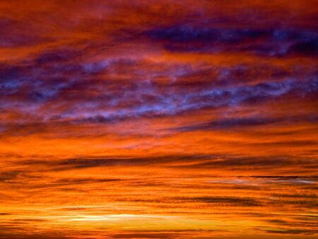 Cloudscape at sunset usable for natural background...