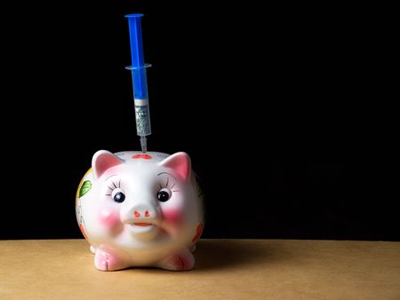Metaphor about  our financial savings.の写真素材