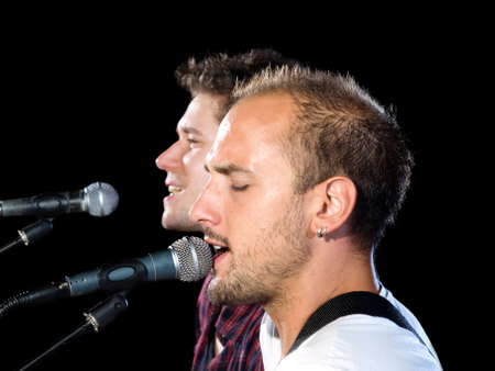 Two members of the musical band の写真素材