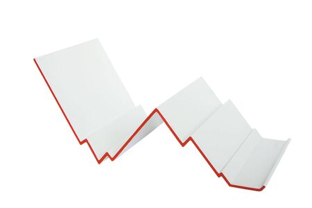 Business Graph: crisis concept isolated on whiteの写真素材