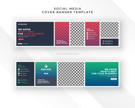 Modern business display exhibition advertisement showcase social mediaのイラスト素材