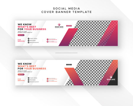 Modern business display exhibition advertisement showcase social media coverのイラスト素材