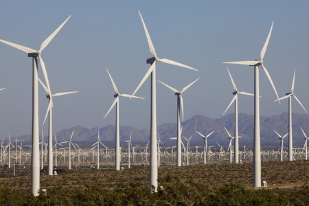 Wind Tubrines on Alternative Energy Farmの写真素材