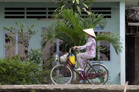 Bicycle Riding in Vietnamのeditorial素材