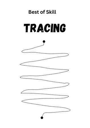 Black and white vector illustration of a zigzag line. Black and white dotted line drawing.の素材