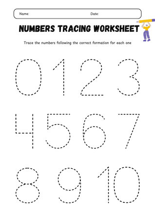 Vector illustration of Numerical digit. Number 0. Black and white.の素材