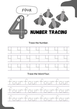 Letter A tracing practice worksheet. Writing practice. Learning handwriting. Vector illustration.の素材