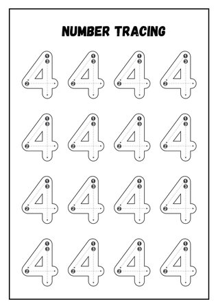 Counting game for children. Count how many objects and write the result.の素材