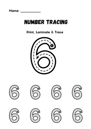 Numbers set. Number six and six. Vector illustration. Isolated on white background.の素材