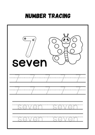 Letter T tracing alphabet tracing practice worksheet for preschool kids learning English vocabulary and handwriting. Vector Illustration.の素材