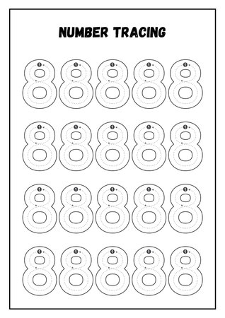 Numbers game for children. Find the correct numbers. Vector illustration.の素材