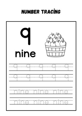 Alphabet letter P tracing practice worksheet for kids learning English.の素材