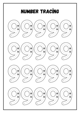 Numbers game for children. Find the correct shadow. Black and white vector illustration.の素材