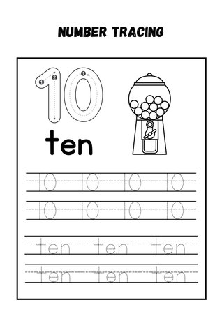 Alphabet tracing worksheet for kids. Writing practice for children.の素材