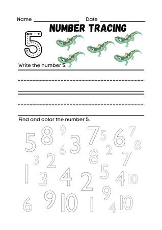 Numerals and numbers vector set. Numerals and numbers for education and learning.の素材