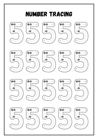 Numbers game for children. Puzzle for kids. Match the right numbers.の素材
