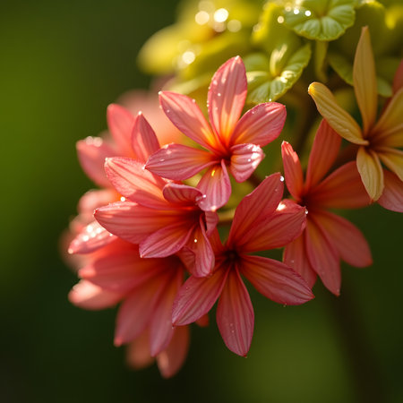 Beautiful pink flowers in the garden on sunny day, Thailand.の素材