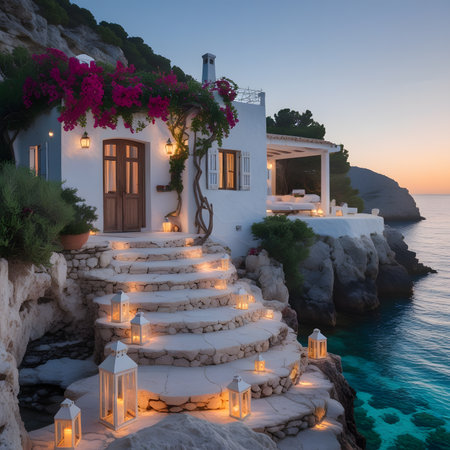Beautiful sunset on the island of Zakynthos, Greeceの素材