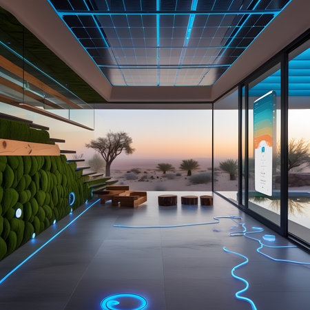 3d render of modern interior design with terrace and swimming poolの素材