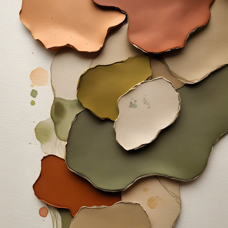 abstract background made of colored paper with copy space for text or imageの素材