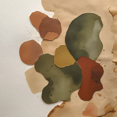 Abstract watercolor background. Watercolor spots on paper. Hand-drawn illustration.の素材