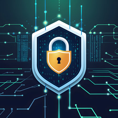 Cyber security concept. Protect mechanism, system privacy. Vector illustrationの素材