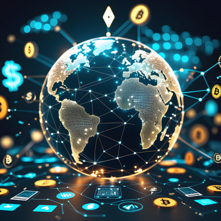 Global network connection concept. 3d rendering, 3d illustration.の素材