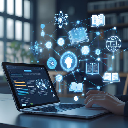 Close up of female hands typing on laptop keyboard. Education concept. 3D Renderingの素材