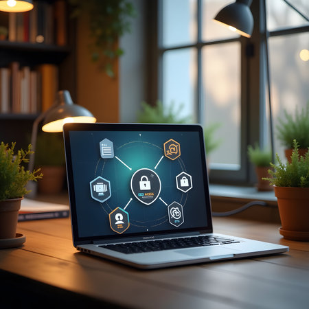 Cyber security, Data protection, information safety and encryption. Internet and technology concept.の素材