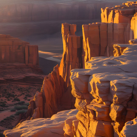 The Buttes of Monument Valley, Utah, USA. Sunset light.の素材