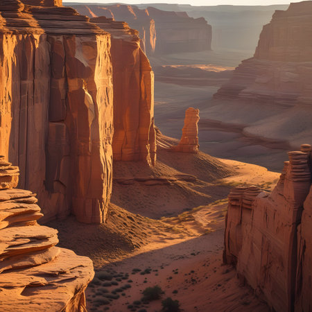 Fantastic sandstone formations in Canyonlands National Park, Utah, USAの素材