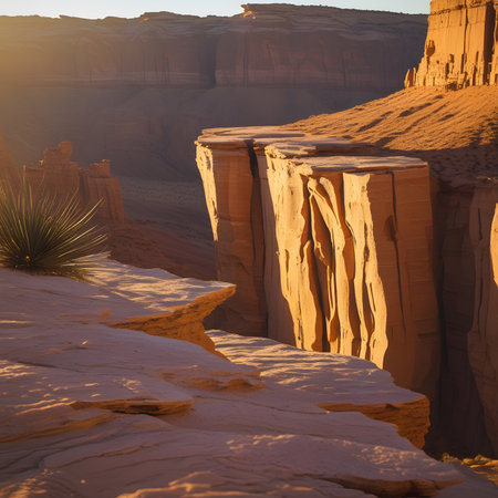 Sandstone formations in Canyonlands National Park, Utah, USA.の素材