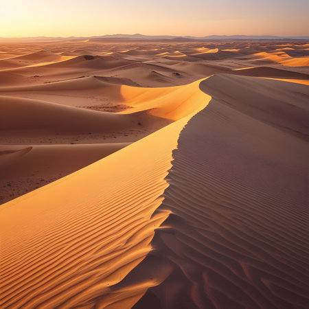 Desert sand dunes in the Sahara desert, Merzouga, Moroccoの素材