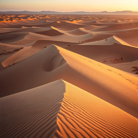 Sand dunes in the Sahara desert, Morocco. Sunset time.の素材