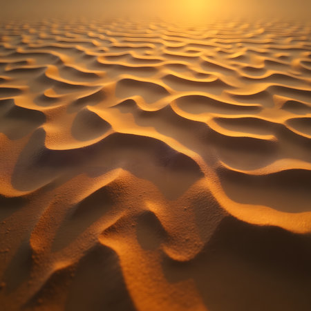 Sand dunes in the desert at sunset. 3d rendering.の素材