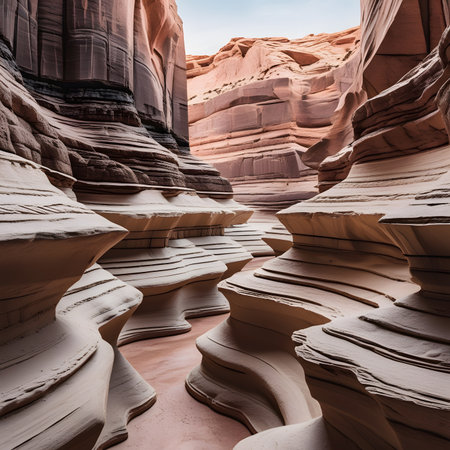 The Antelope Canyon is a slot canyon in the Navajo Reservation near Page, Arizona.の素材