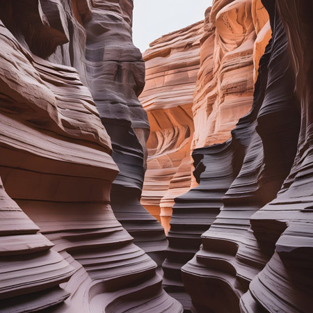 The Antelope Canyon is a slot canyon located on Navajo land near Page, Arizona, United States. It is one of the most photographed slot canyons in the world.の素材