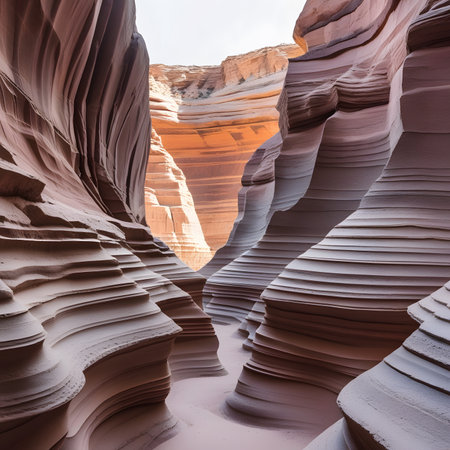 The Wave Formations in Antelope Canyon, Page, Arizona, USAの素材