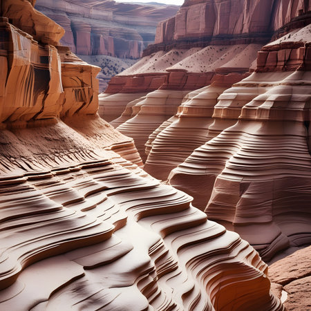 The Wave Formations in Valley of Fire State Park, Nevada, USAの素材